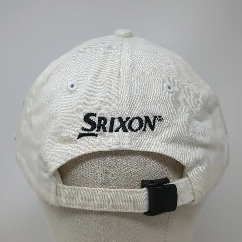 Srixon Baseball Cap White One Size Z-STAR Golf Logo Cotton Slideback Sport Hat